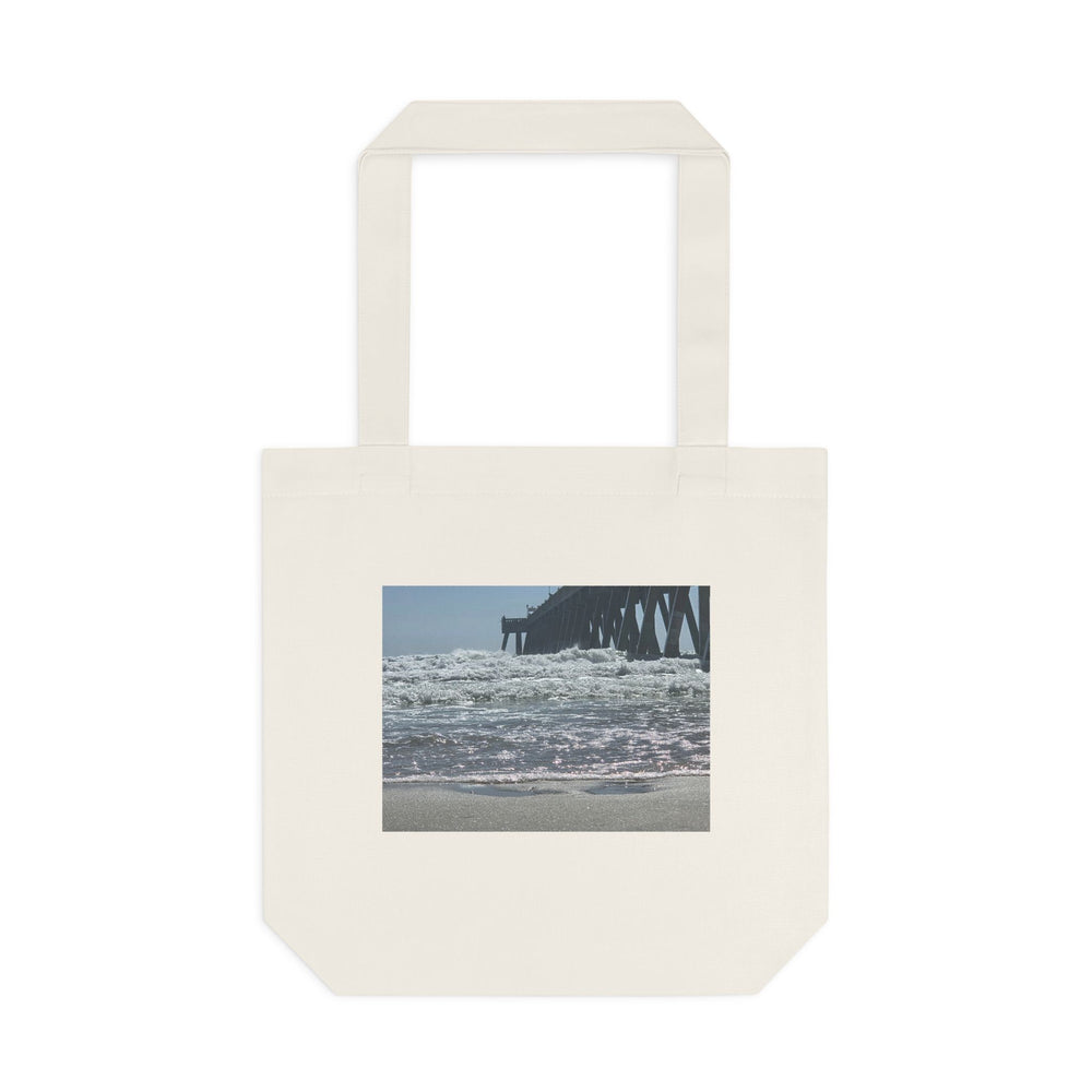 Foam Line To The Pier — Cotton Tote