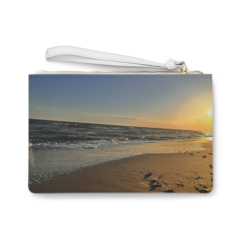 Tide Line At Golden Hour — Clutch Bag