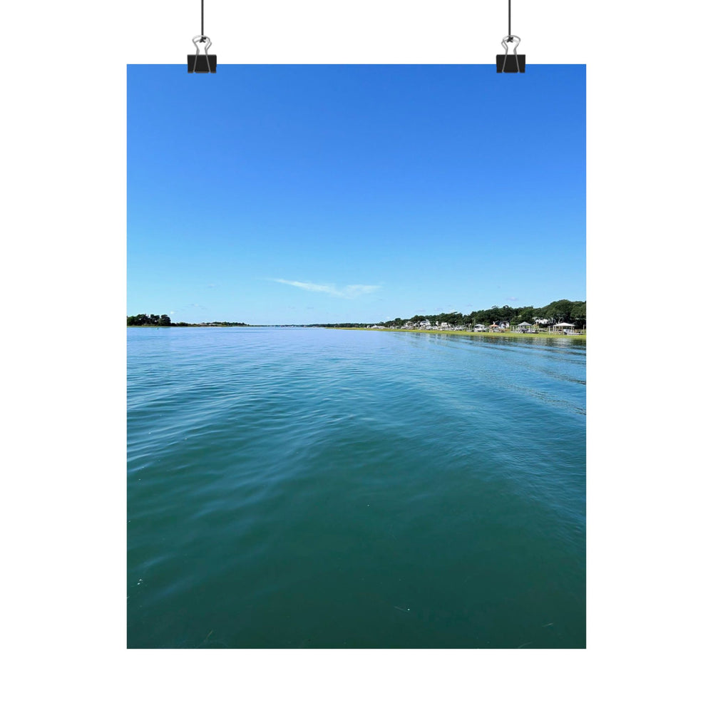 Intracoastal Teal — Matte Poster