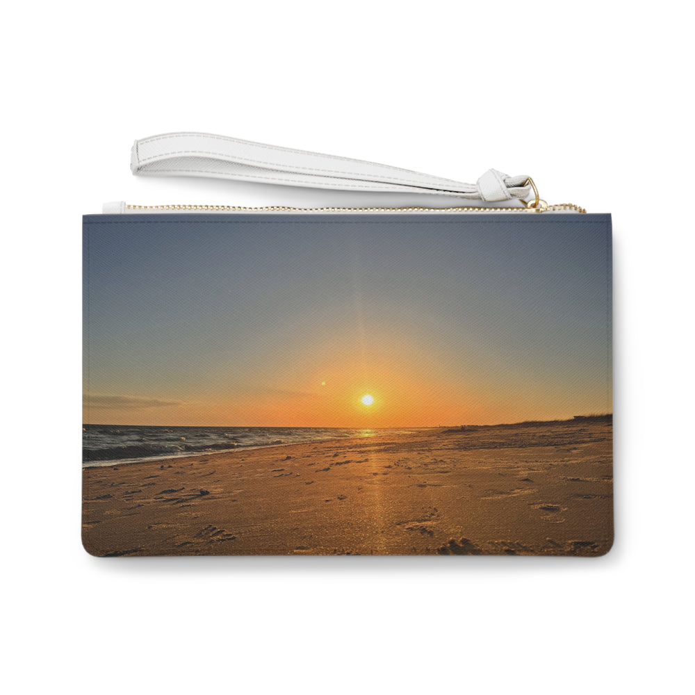 Footprints At Sunset — Clutch Bag