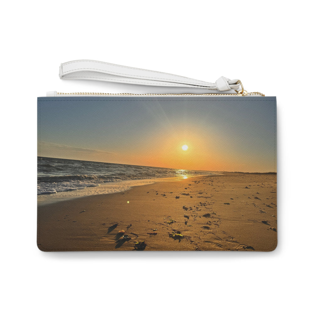 Golden Hour Shoreline — Clutch Bag