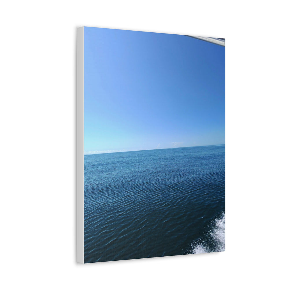 Sapphire Ripple Field — Stretched Canvas