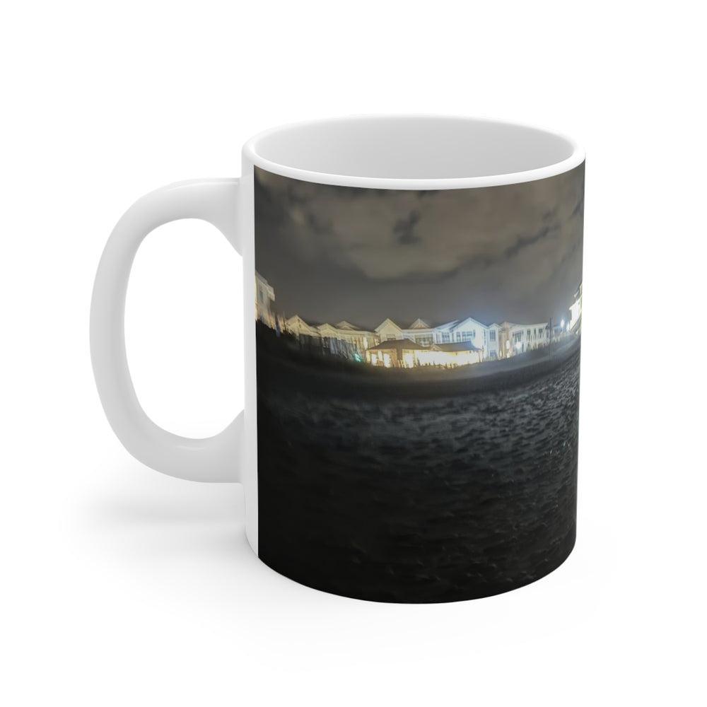 Pier Lights At Night — 11oz Mug