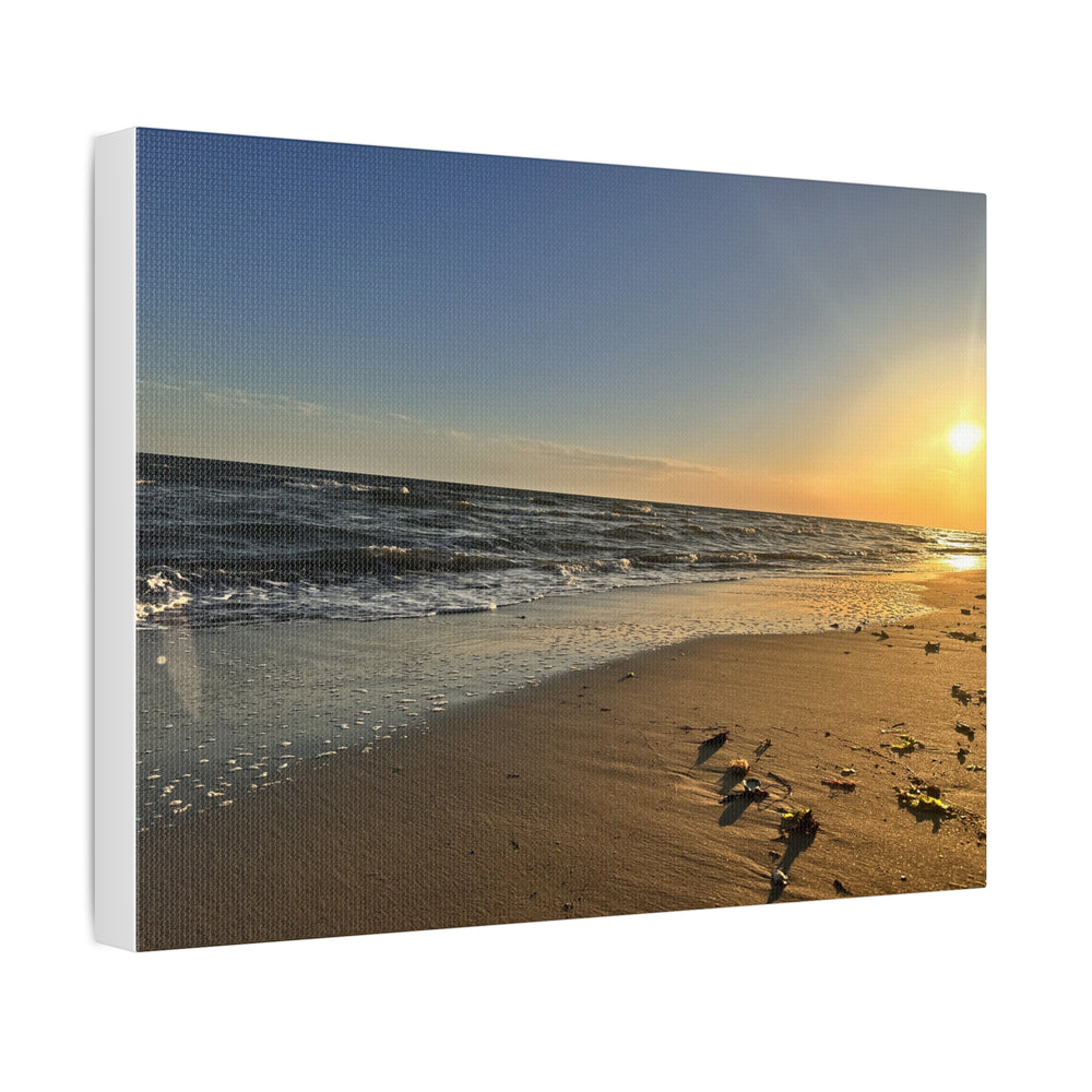 Tide Line At Golden Hour — Stretched Canvas