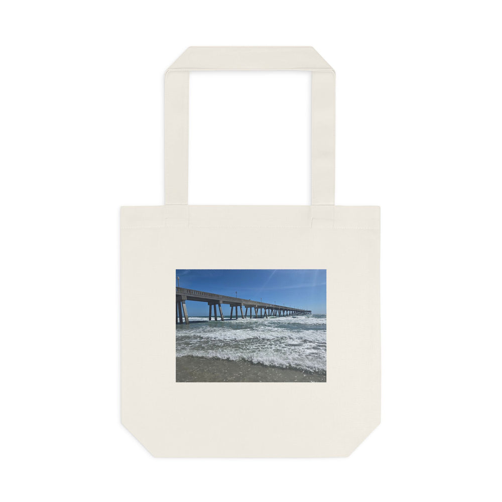 Pier In Full Blue — Cotton Tote