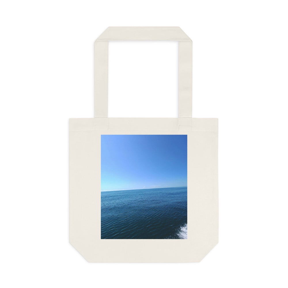 Sapphire Ripple Field — Cotton Tote