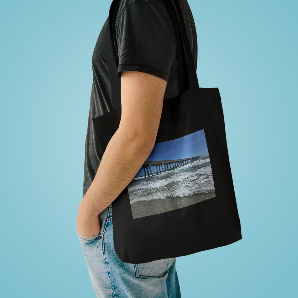 Pier In Full Blue — Cotton Tote