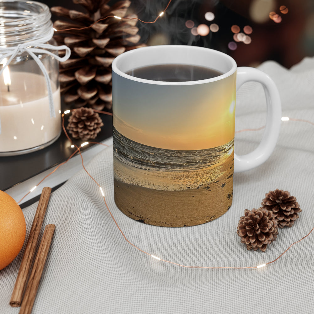 Tide Line At Golden Hour — 11oz Mug