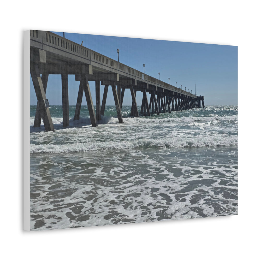 The Long Pier — Stretched Canvas