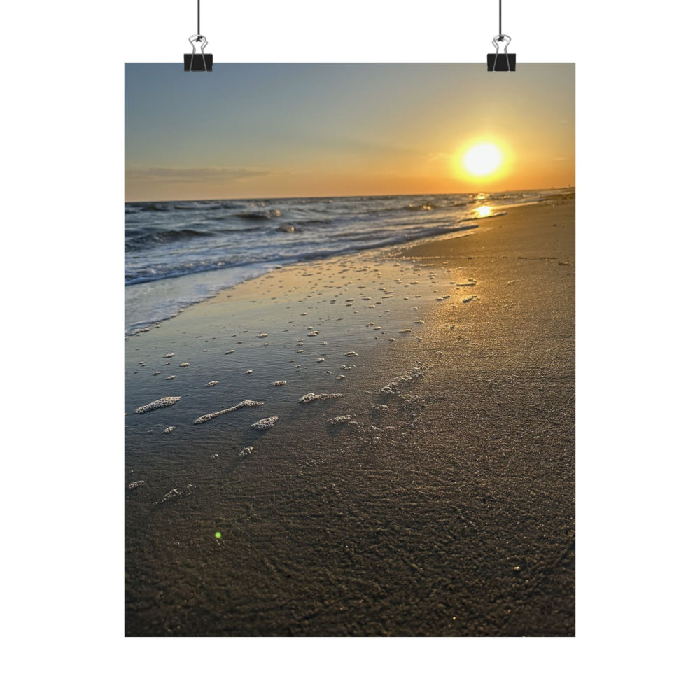 Sunset Seafoam — Matte Poster