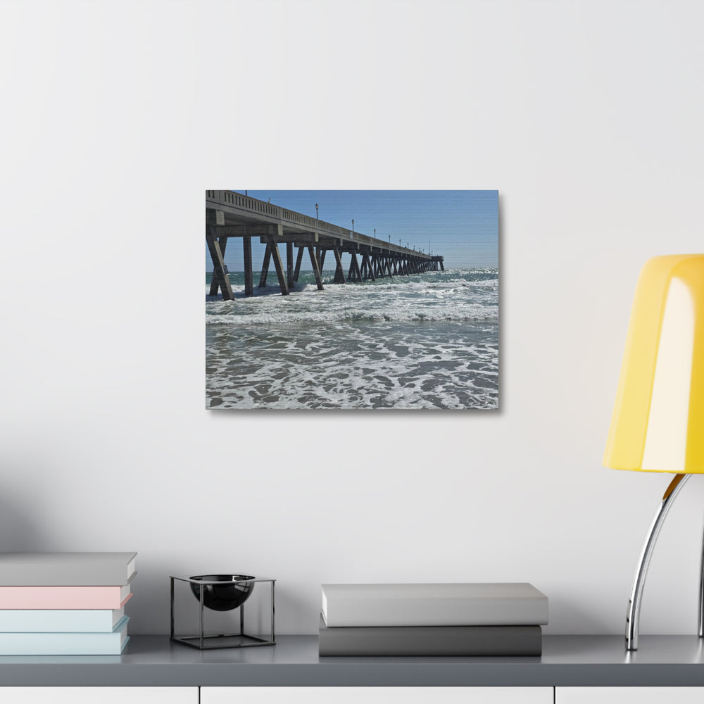 The Long Pier — Stretched Canvas