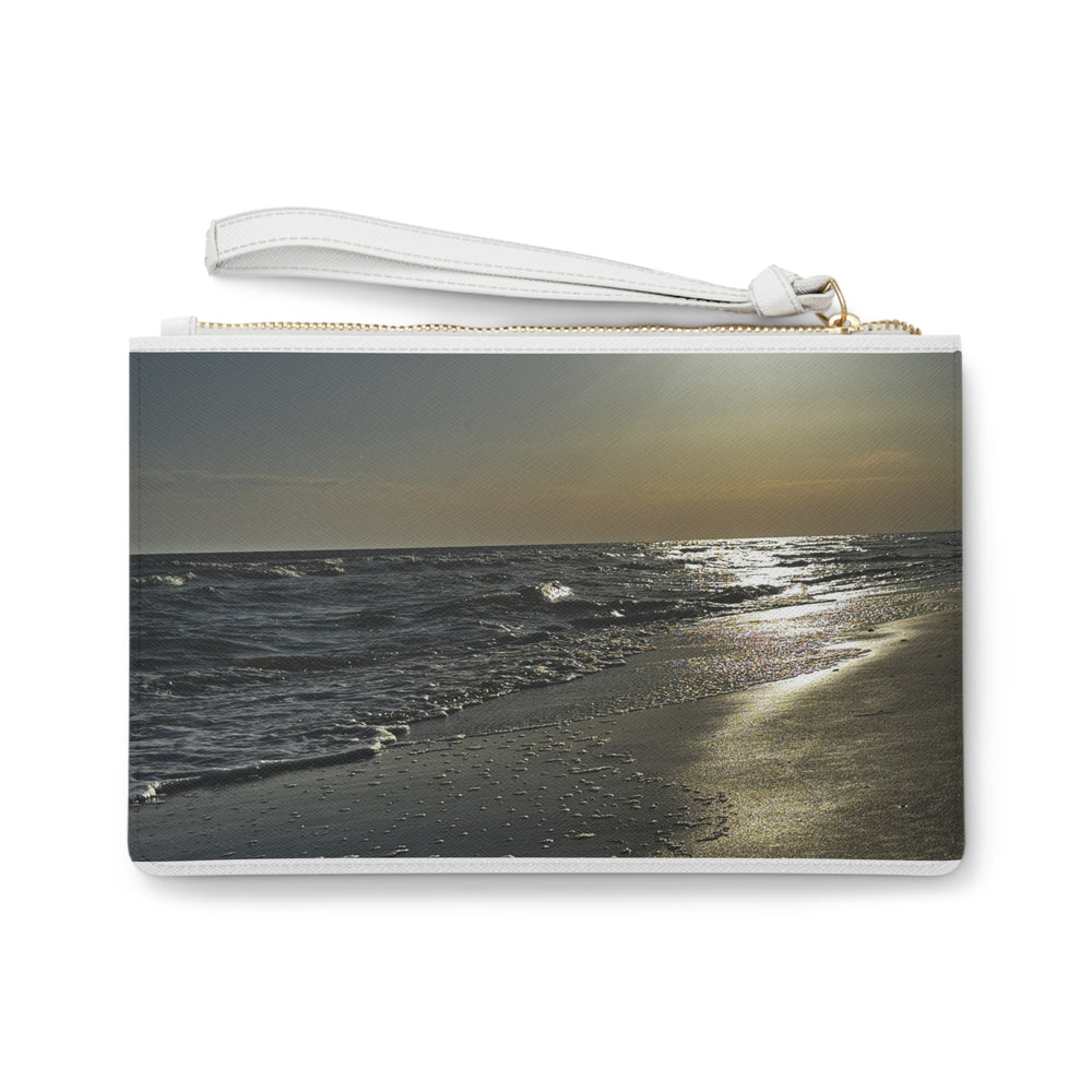Silver Morning Shoreline — Clutch Bag