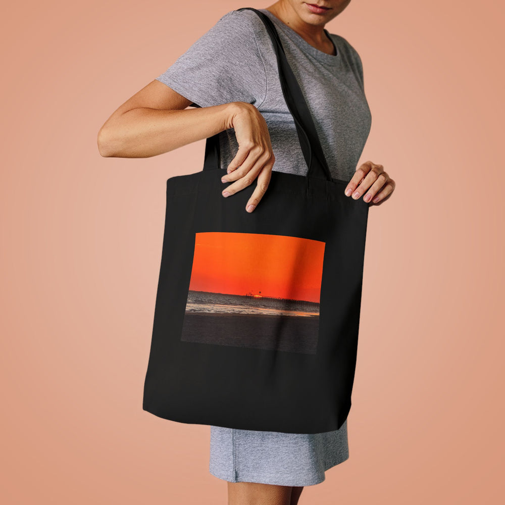 Crimson Pier — Cotton Tote