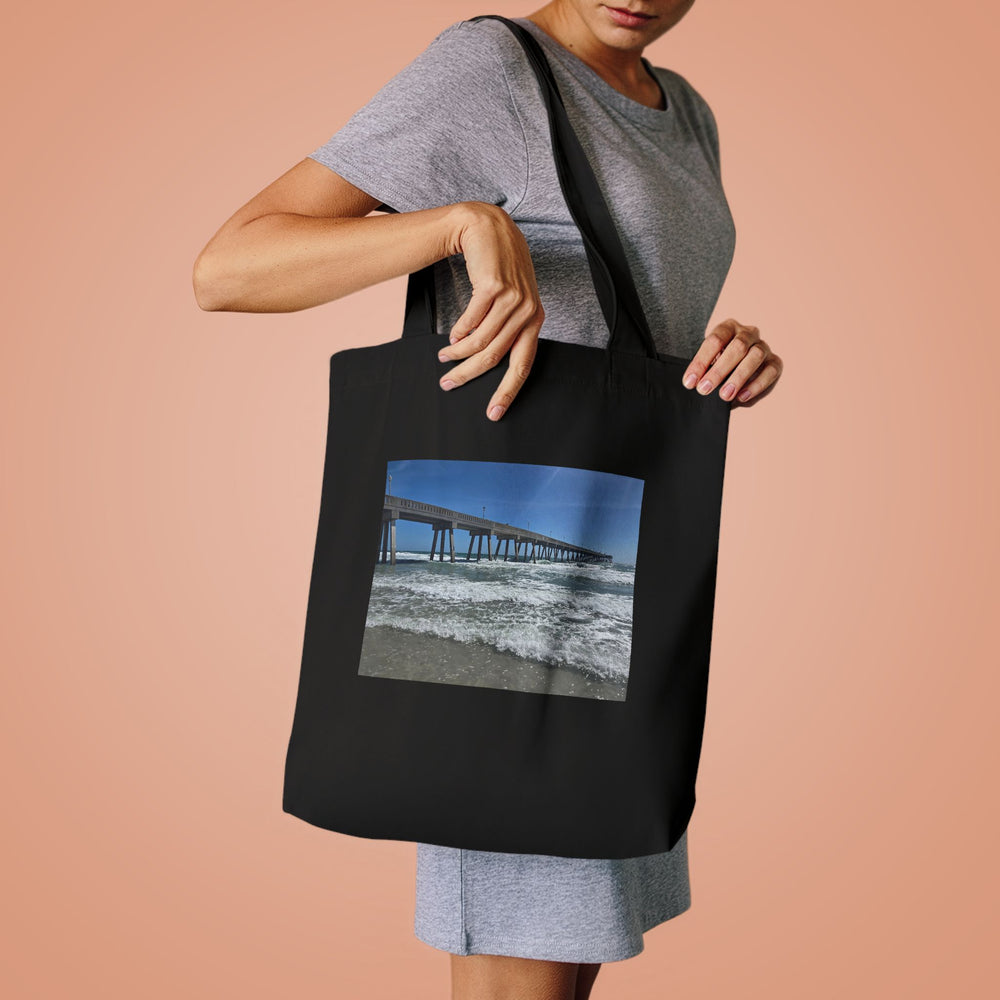 Pier In Full Blue — Cotton Tote