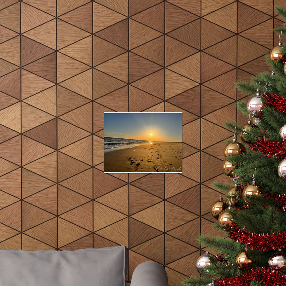 Golden Hour Shoreline — Matte Poster