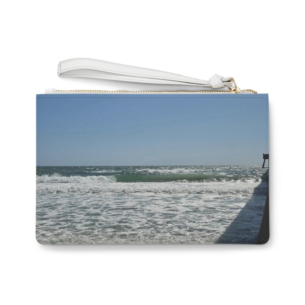 Breaking By The Pier — Clutch Bag