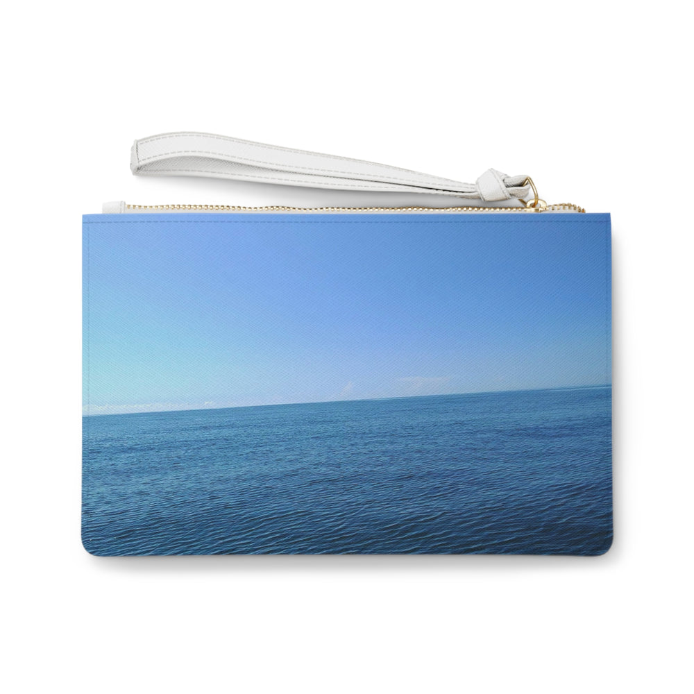 Sapphire Ripple Field — Clutch Bag