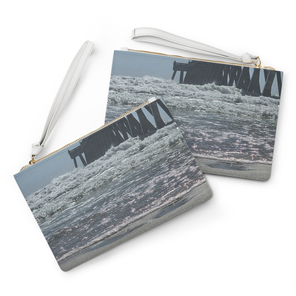 Foam Line To The Pier — Clutch Bag
