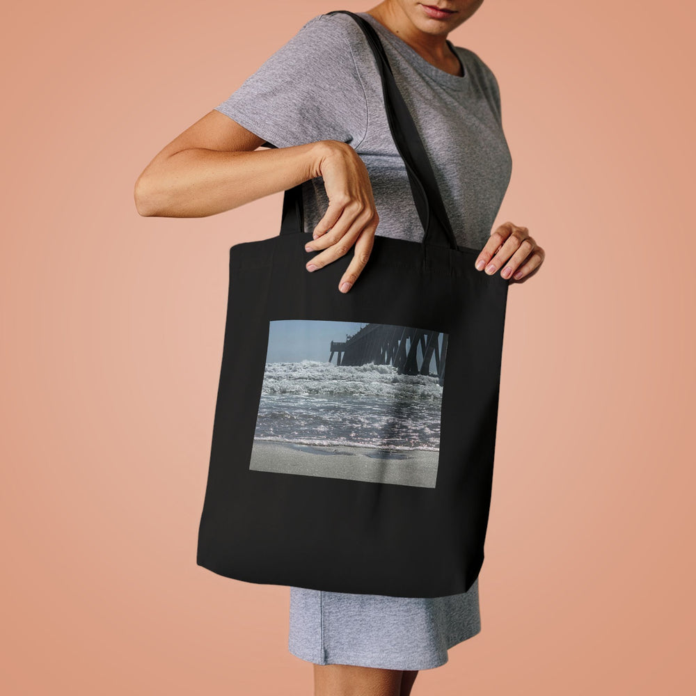 Foam Line To The Pier — Cotton Tote