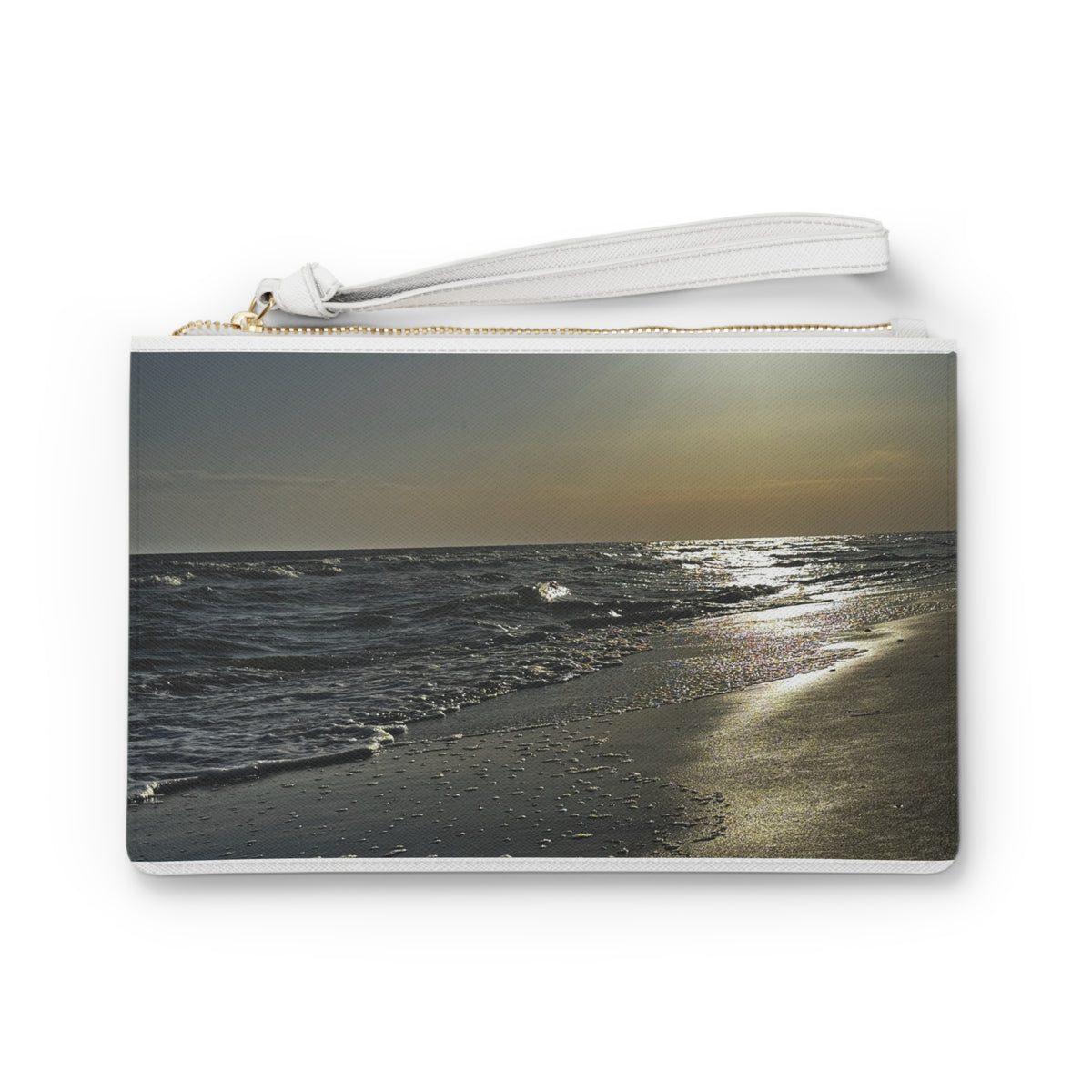 Silver Morning Shoreline — Clutch Bag