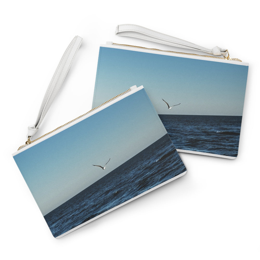 Lone Gull Soaring — Clutch Bag