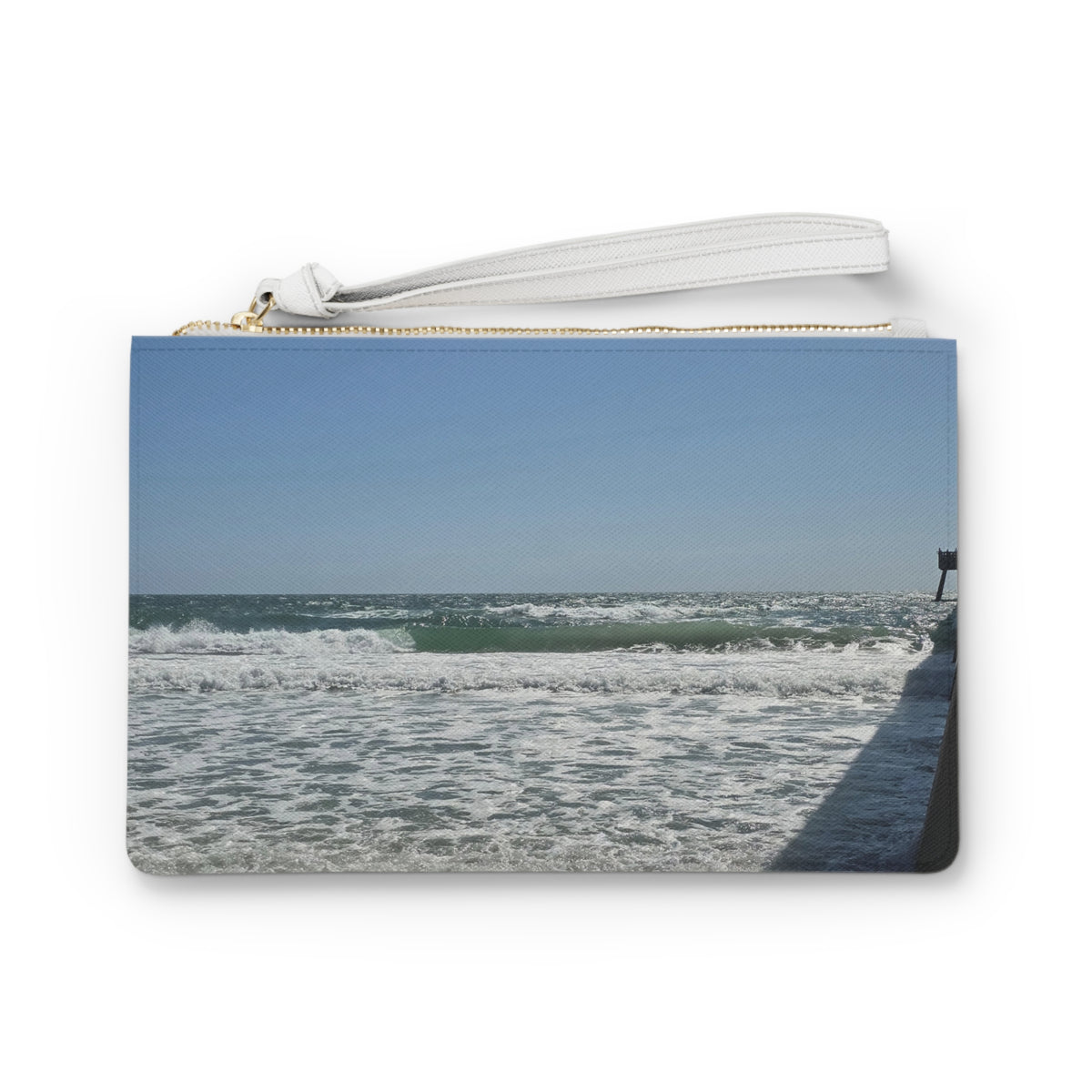 Breaking By The Pier — Clutch Bag