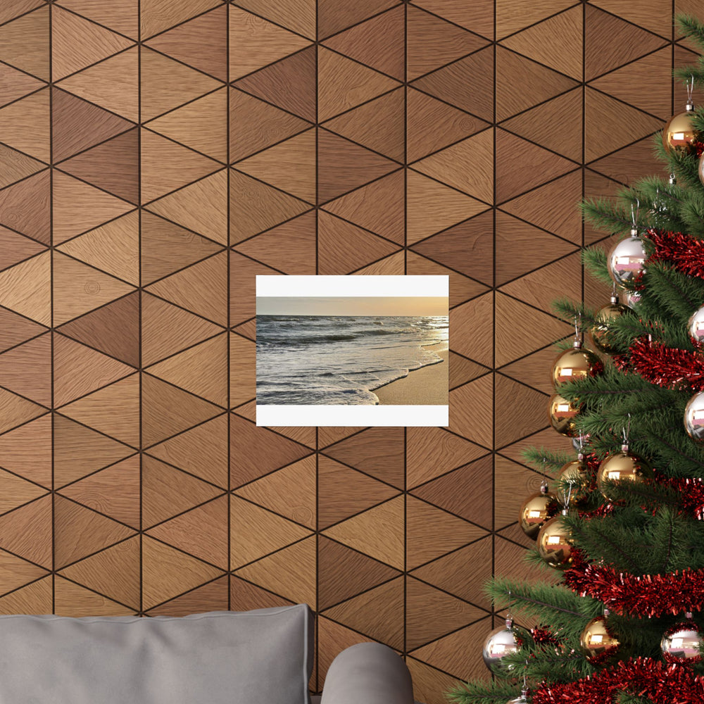 Golden Foam Lace — Matte Poster