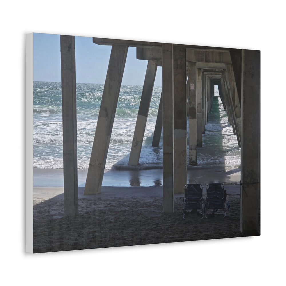 Under The Pier — Stretched Canvas