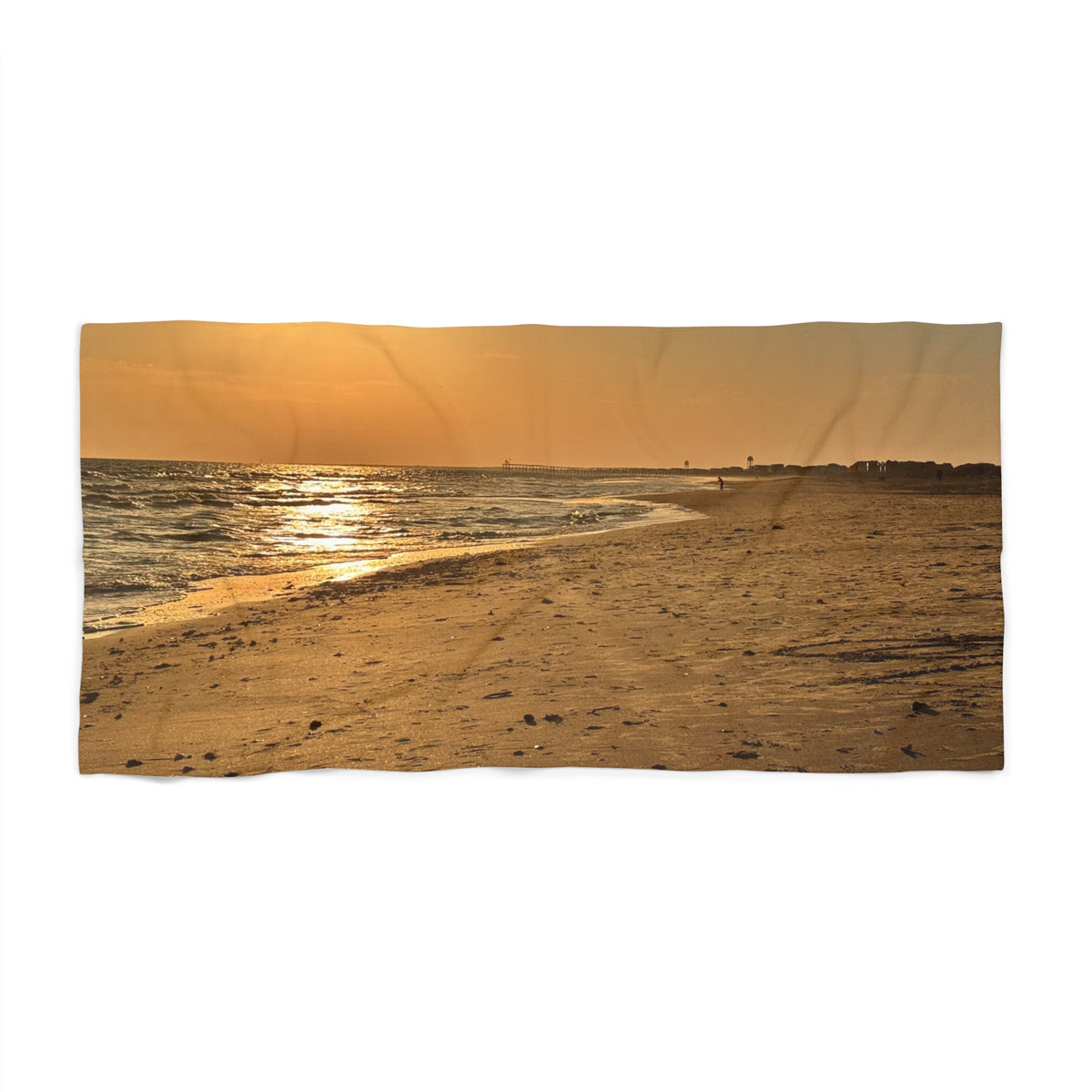 Golden Hour Strand — Beach Towel