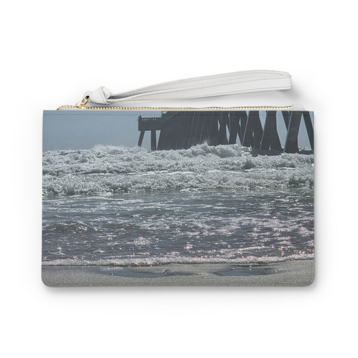 Foam Line To The Pier — Clutch Bag