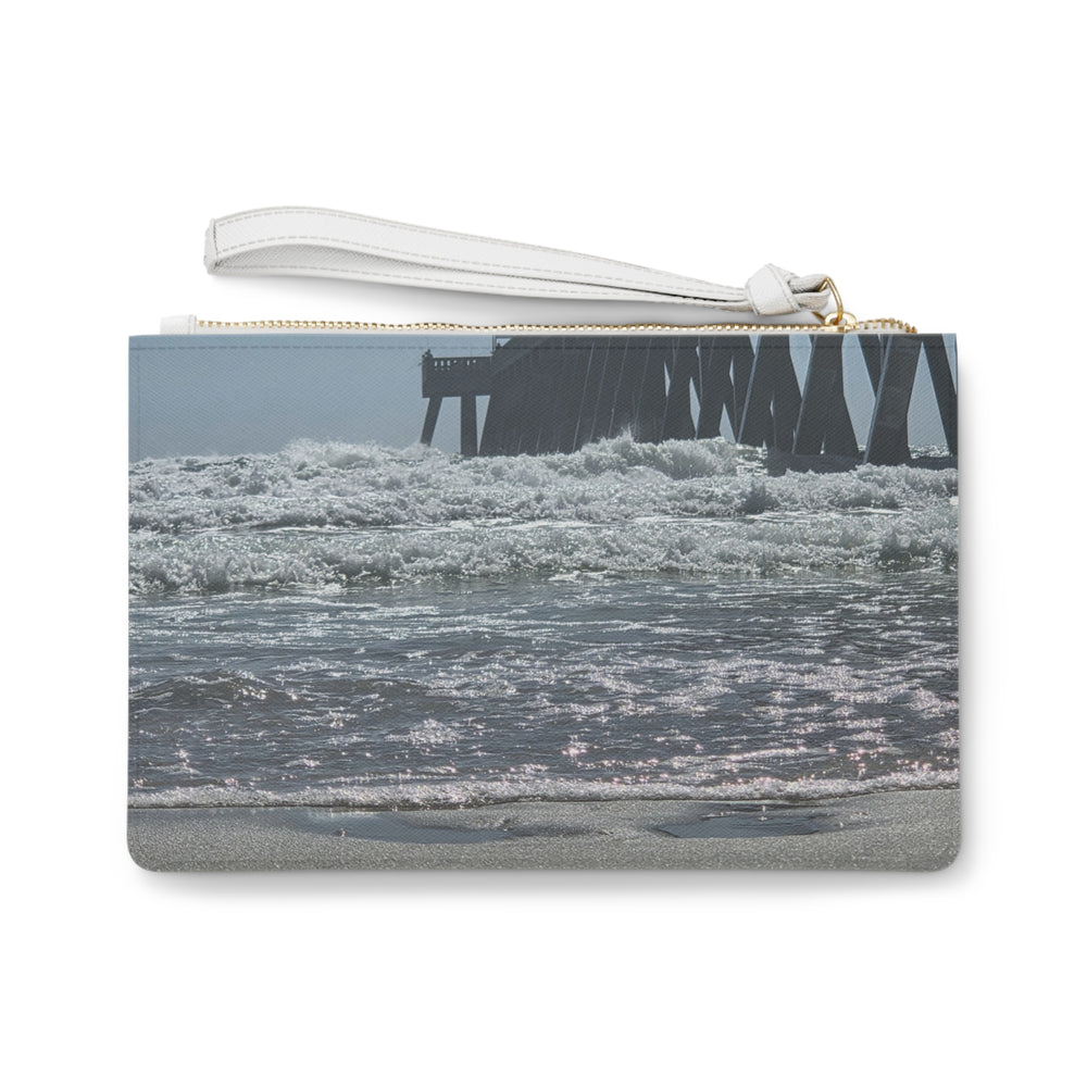 Foam Line To The Pier — Clutch Bag
