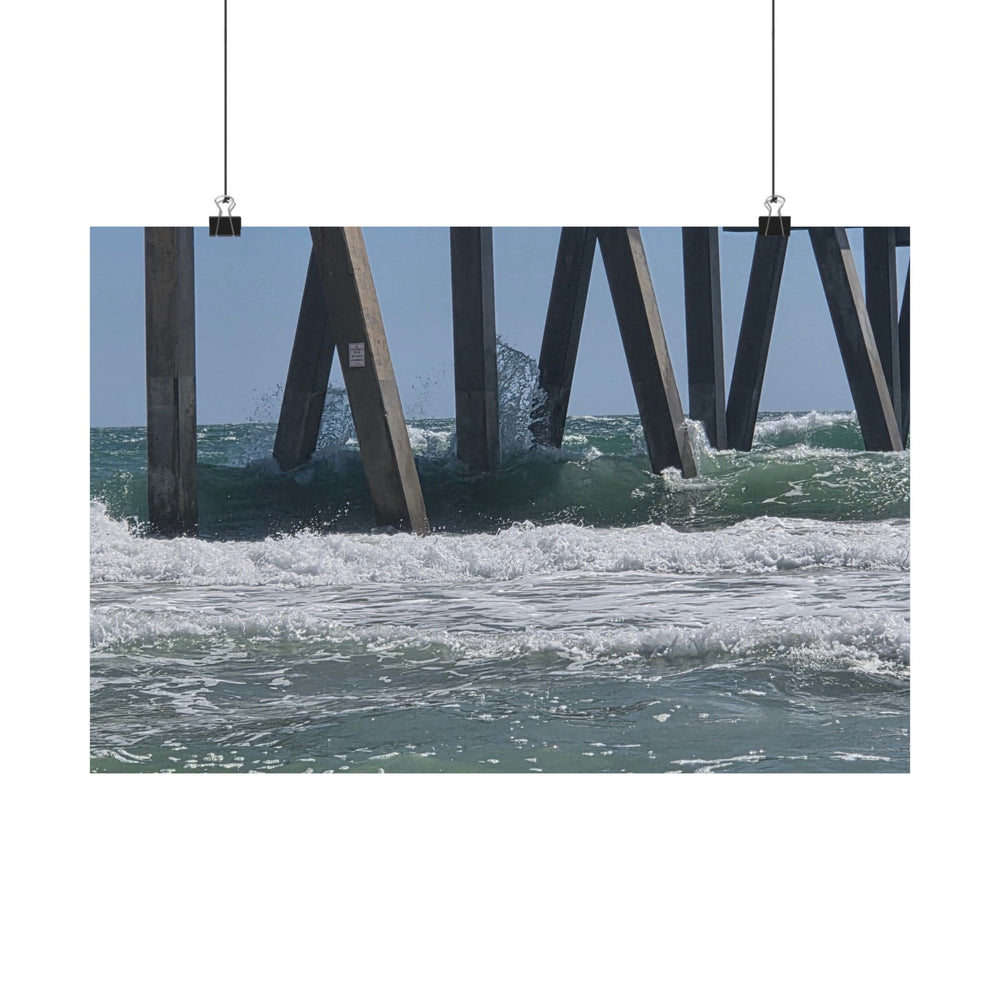 Surge Through The Pilings — Matte Poster