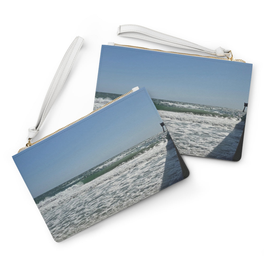 Breaking By The Pier — Clutch Bag