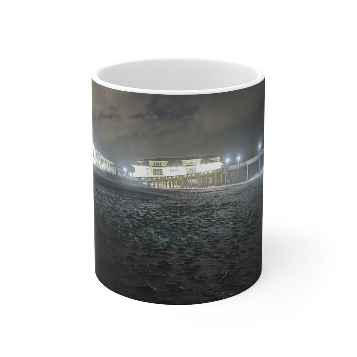 Pier Lights At Night — 11oz Mug