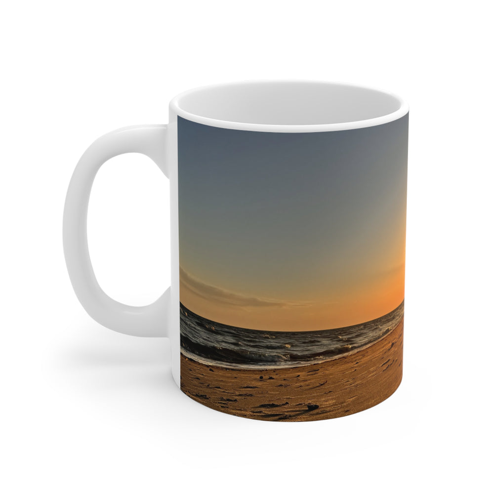 Footprints At Sunset — 11oz Mug