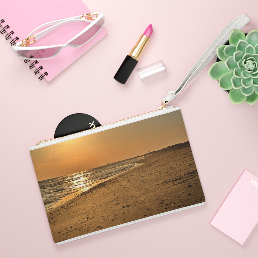 Golden Hour Strand — Clutch Bag