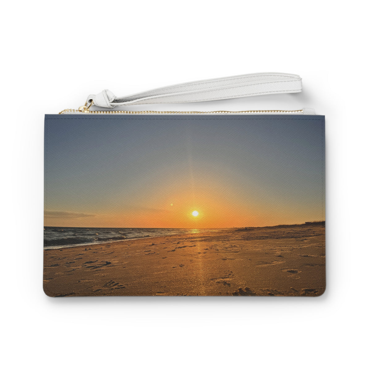 Footprints At Sunset — Clutch Bag