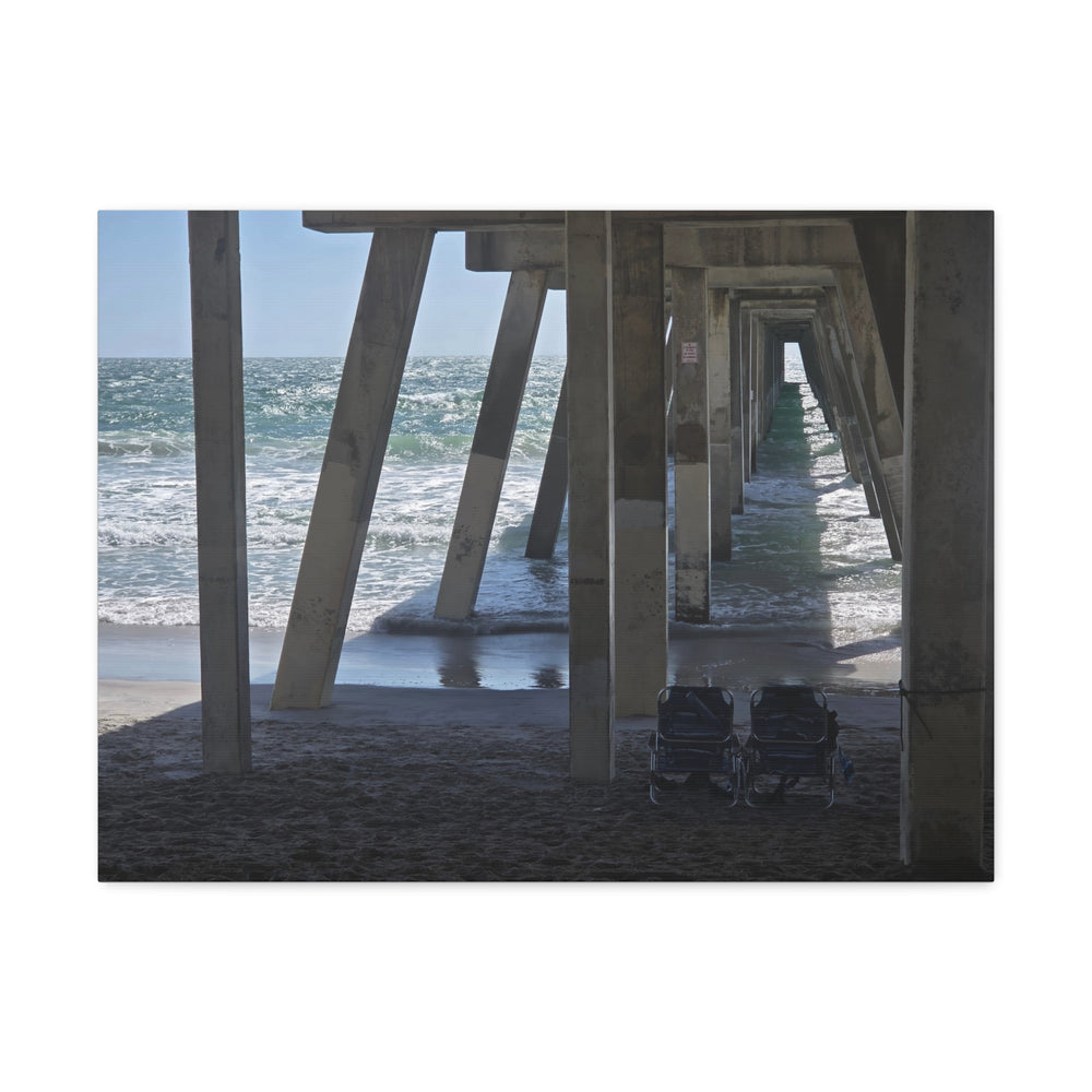 Under The Pier — Stretched Canvas
