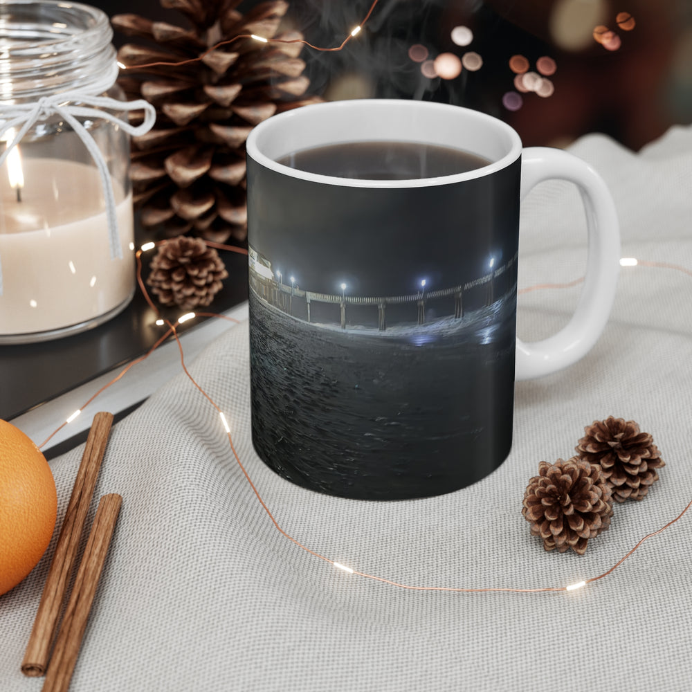 Pier Lights At Night — 11oz Mug