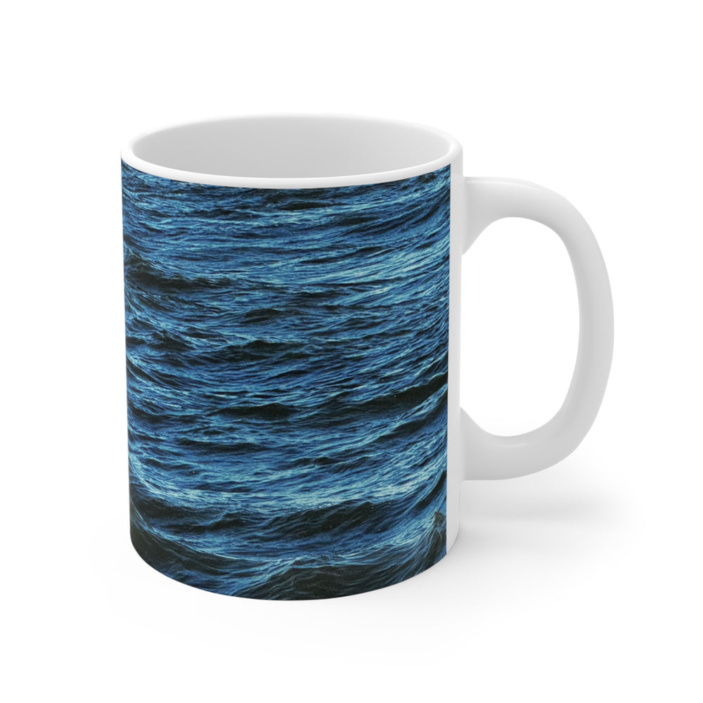 Gulls Over Blue Water — 11oz Mug