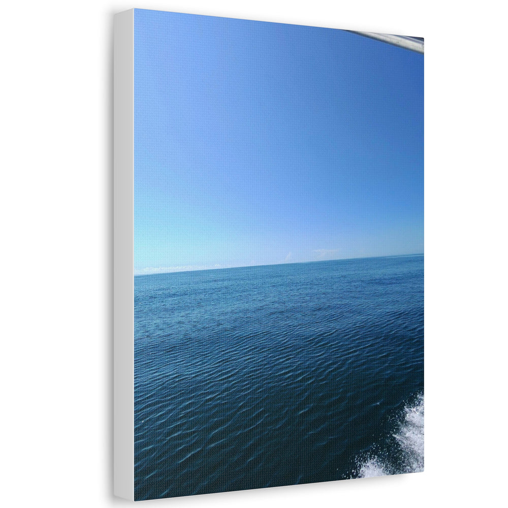 Sapphire Ripple Field — Stretched Canvas