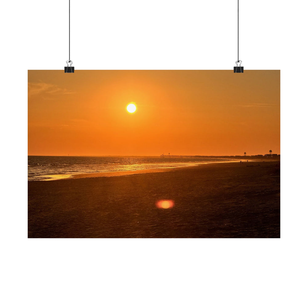 Amber Evening — Matte Poster