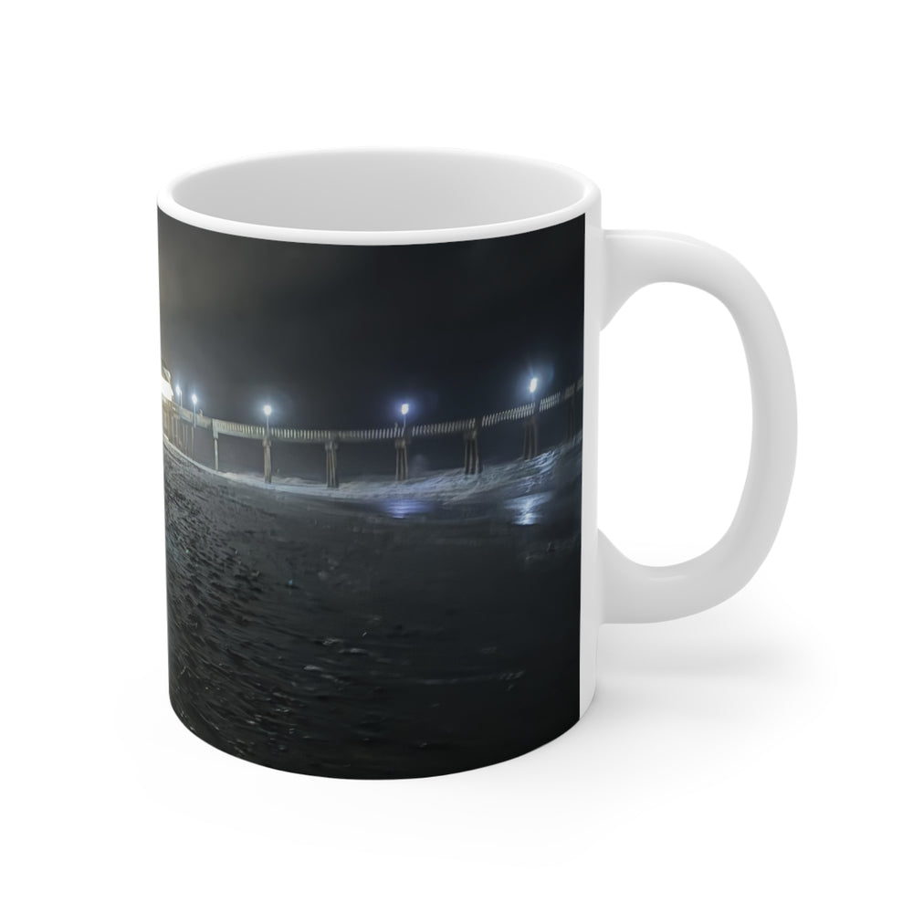 Pier Lights At Night — 11oz Mug
