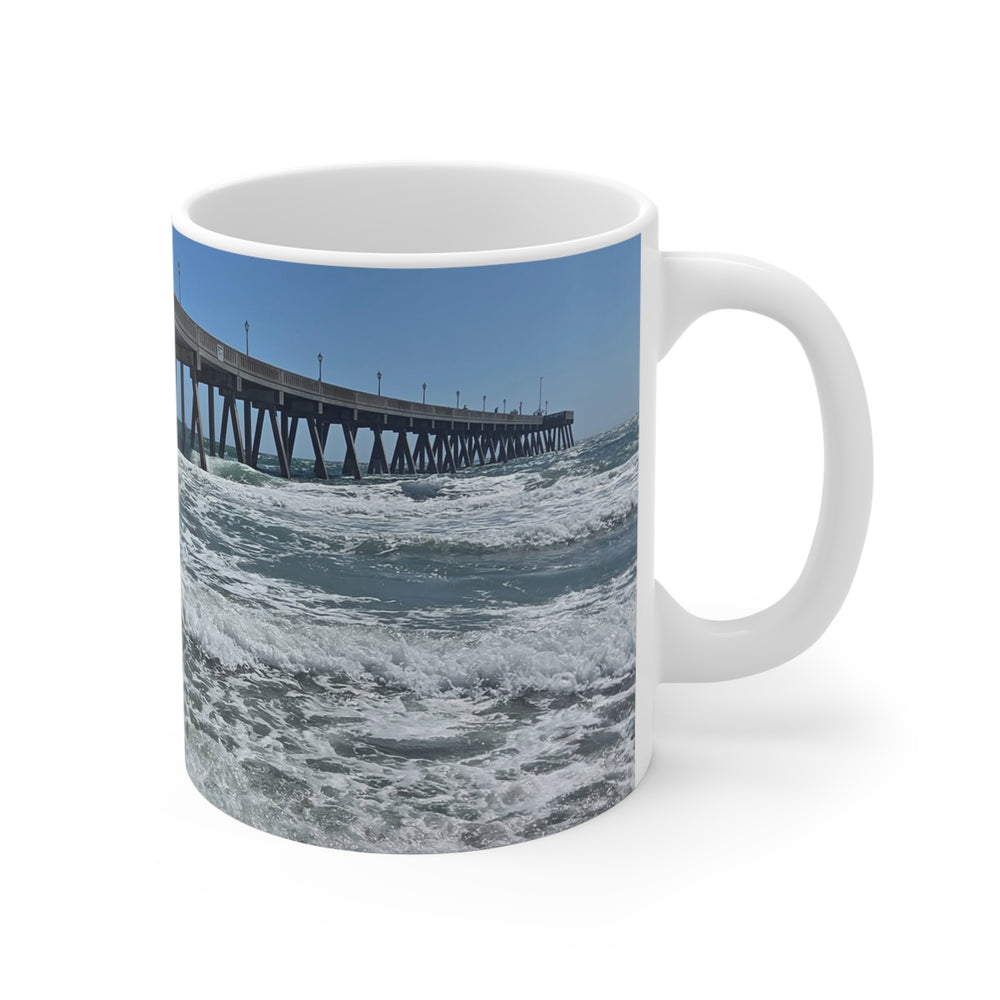 Pier In Full Blue — 11oz Mug