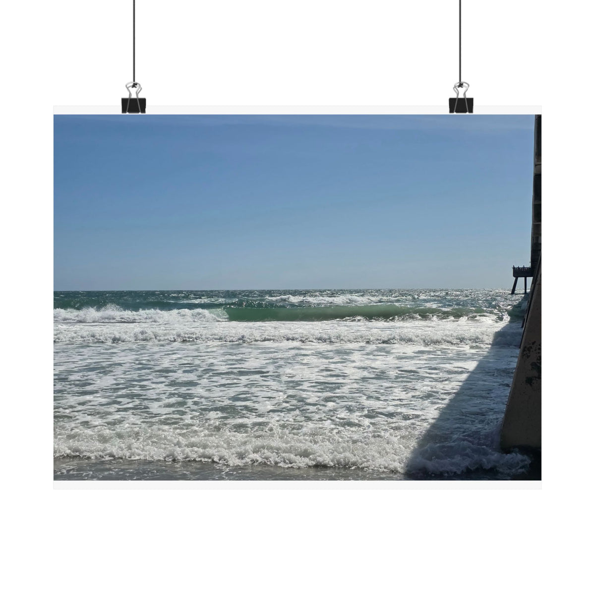 Breaking By The Pier — Matte Poster