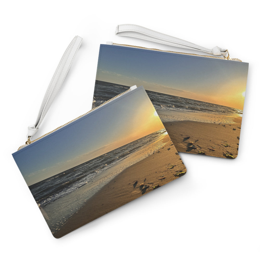 Tide Line At Golden Hour — Clutch Bag