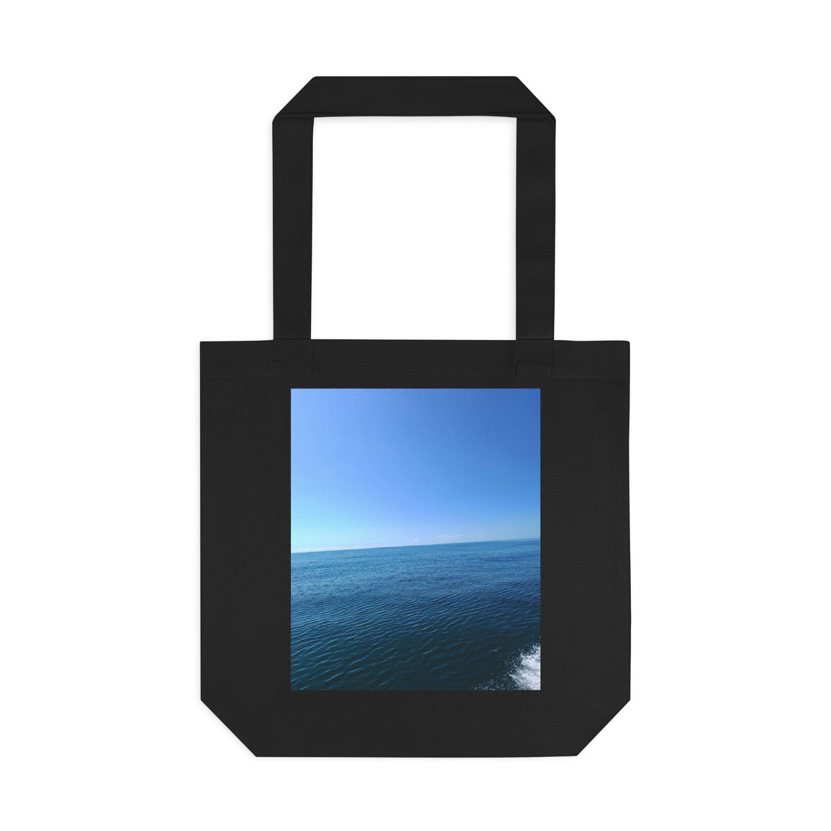 Sapphire Ripple Field — Cotton Tote
