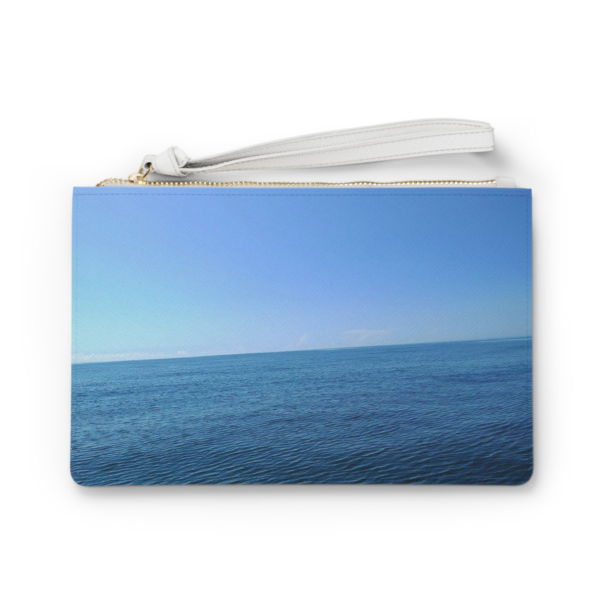 Sapphire Ripple Field — Clutch Bag