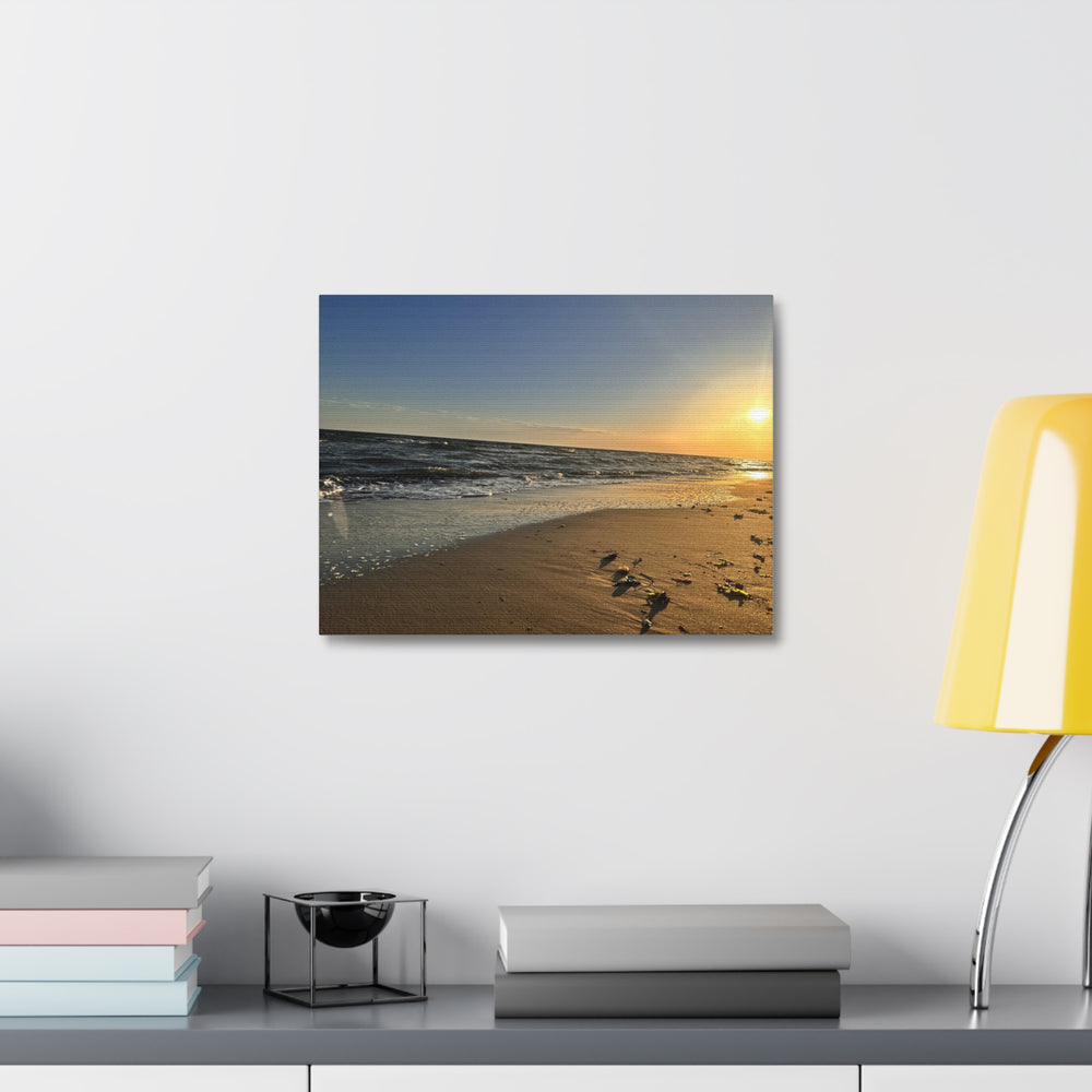 Tide Line At Golden Hour — Stretched Canvas