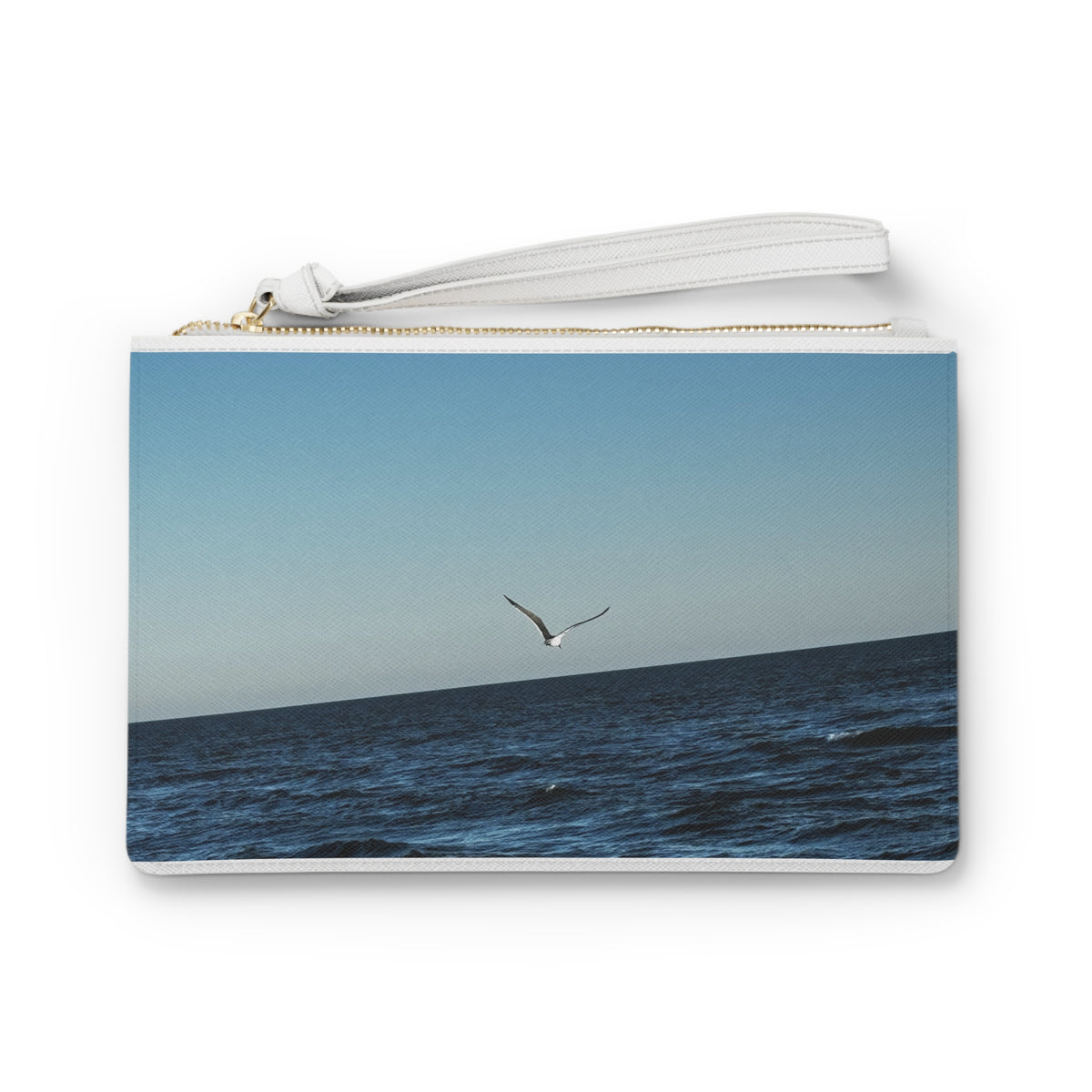Lone Gull Soaring — Clutch Bag